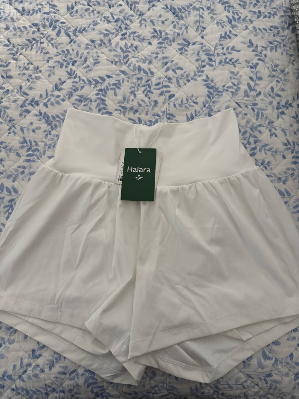 White Halara Shorts